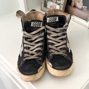 Navy High-top Gold Gooses